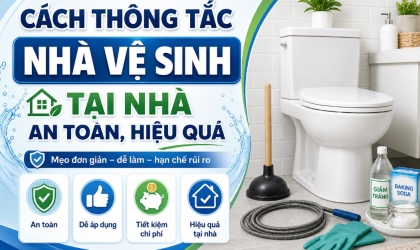 Cách Thông Tắc Nhà Vệ Sinh Tại Nhà An Toàn, Hiệu Quả