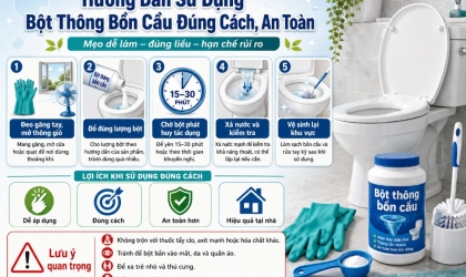 Hướng Dẫn Sử Dụng Bột Thông Bồn Cầu Đúng Cách, An Toàn