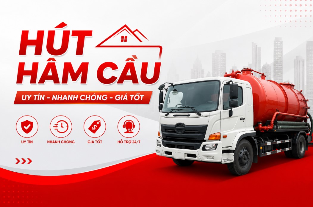Dịch vụ hút hầm cầu giá rẻ bằng xe chuyên dụng